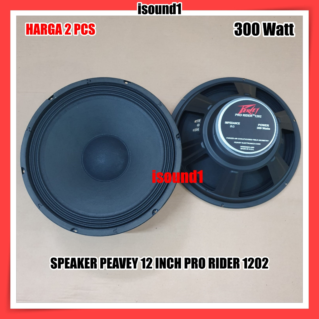 SPEAKER KOMPONEN PEAVEY 12 INCH PRO RIDER 1202 FULL RANGE 300 WATT 2 UNIT