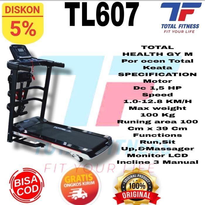 Treadmill Elektrik 3 Fungsi TL607 | Treadmill Electric TL-607
