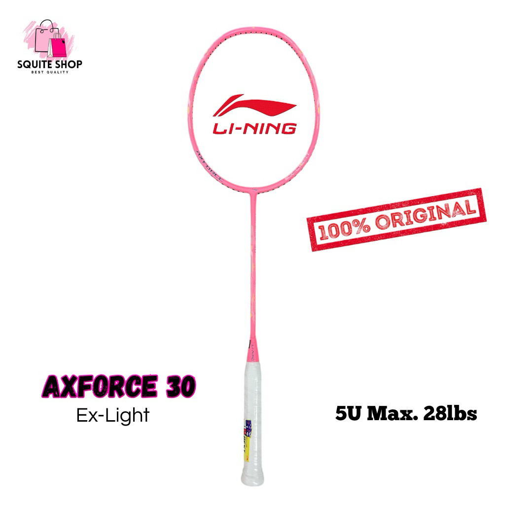 RAKET LINING AXFORCE 30 EXSTRG 35lbs ORIGINAL BADMINTON