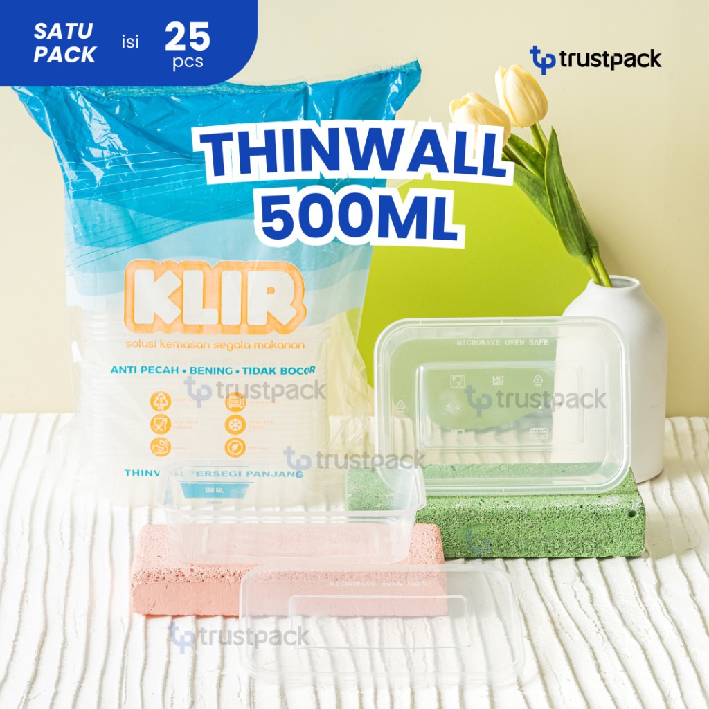 SP Kotak Makan Plastik 500 ml Tempat Box Nasi Microwave Thinwall Food Container