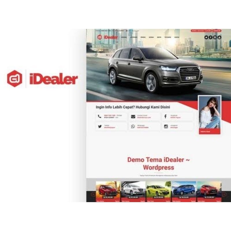 Theme WP I Dealer - Desain Profesional Untuk Website Dealer