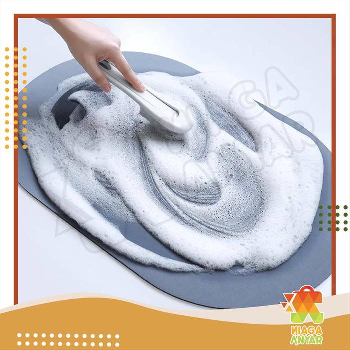 NA Keset Diatomite Anti Selip / Keset Kaki Kamar Mandi / Keset Gulung Toilet Antiselip / Lap Kaki Di