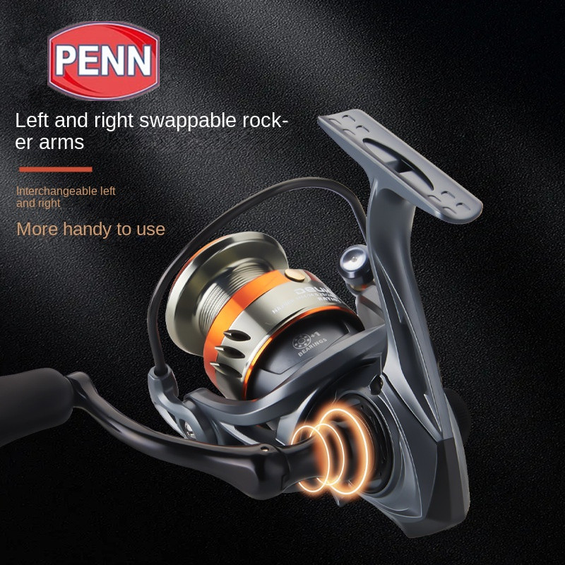 Original PENN 15Kg Max Drag Power Full Metal Spool Grip Saltwater Freshwater Spinning Reel Suitable 