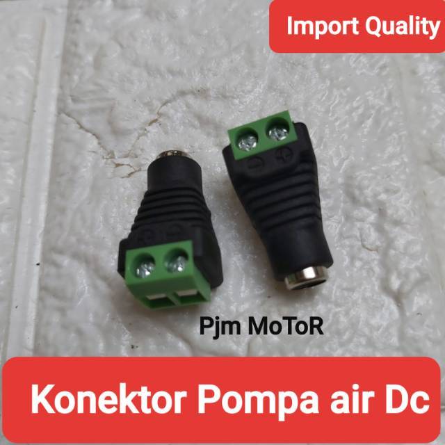 KONEKTOR JACK FEMALE BETINA KE ADAPTOR POMPA STEAM STIM CCTV KAMERA ALAT CUCI MOTOR MOBIL