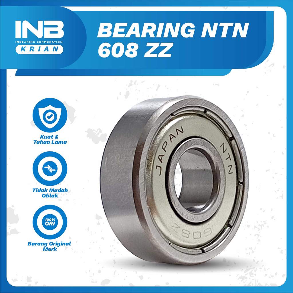 Laker Bearing 608 zz NTN INB Bearing As Roda Sepeda Roda SkateBoard Original NTN INB KRIAN