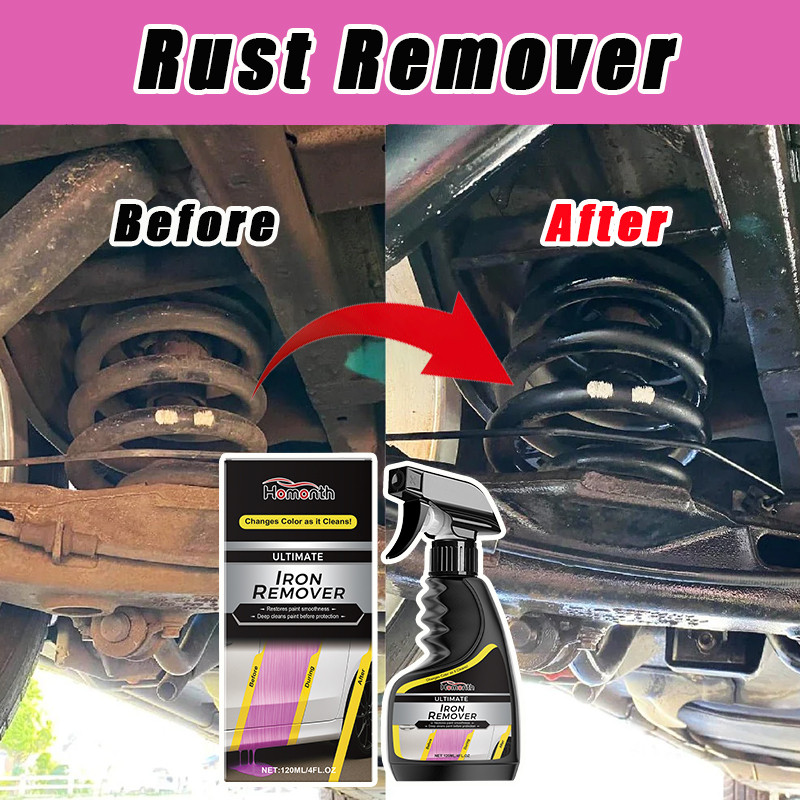 Car Rust Remover Wheel Care Car Exhaust Pipe Rust Removal SprayCleaning Metal Iron Powder Stains Fas