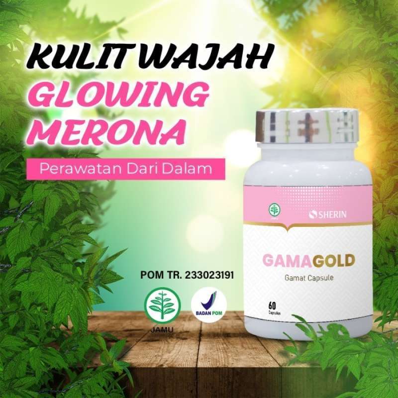 Gamagold 60 cpsl - Suplement kecantikan Untuk Mencerahkan Kulit wajah
