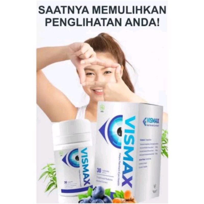 VISMAX ASLI 100% ORIGINAL OFFICIAL STORE DISTRIBUTOR RESMI VITAMIN MATA MINUS KATARAK RABUN SILINDER