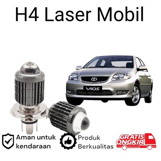 2pcs Lampu Utama LED H4 Laser Putih Mobil Toyota vios gen1 Koko