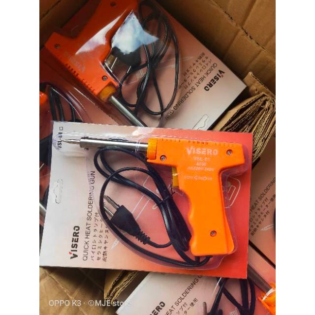 Solder Tembak Visero 40 Watt / Solder Gun 40W / Tembak Patri Soldering 40w 200w