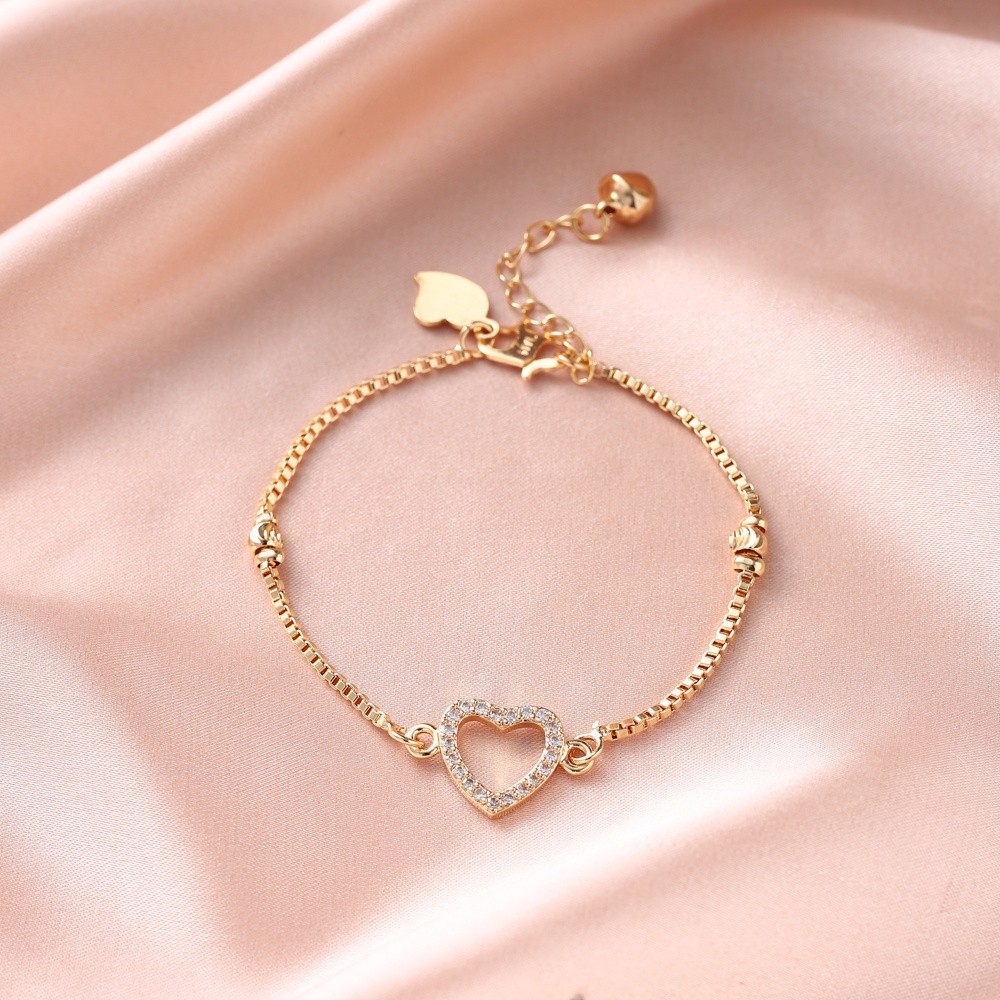 BISA COD D.G.C Gelang Wanita Titanium Anti Karat Asli Emas Muda Perhiasan Murah Korean Style Aksesor