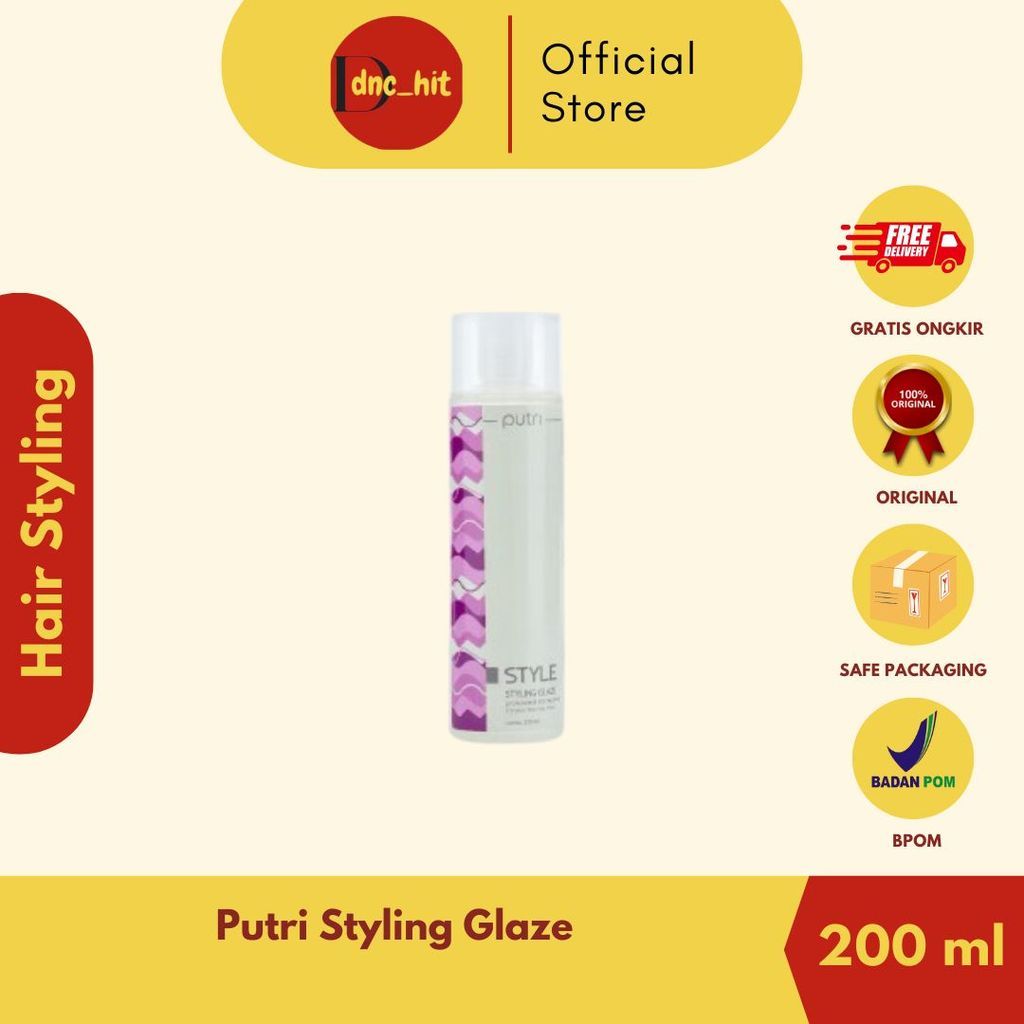 [HAIR STYLING] Putri Styling Glaze 200mL | Styling Rambut Berkilau & Rapi Natural | Hair Glaze Lokal