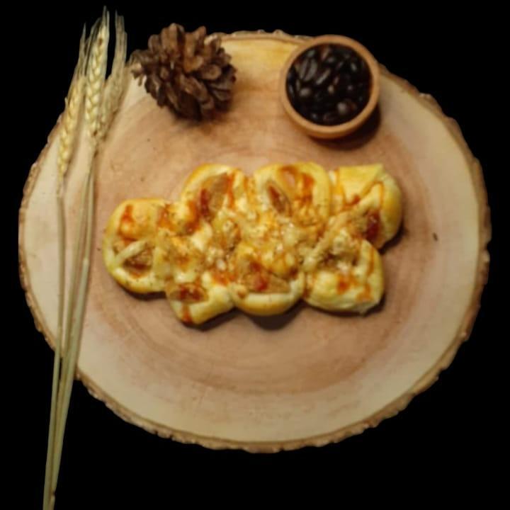 roti pizza sosis mini lembut manis | roti pizza homemade