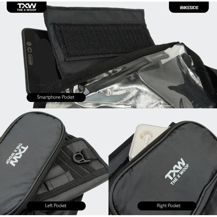 READY The X Woof iBike1Side-To Tas Frame Sepeda Tas Stang Sepeda Cycling Bag Frame Bag Handlebar Bag