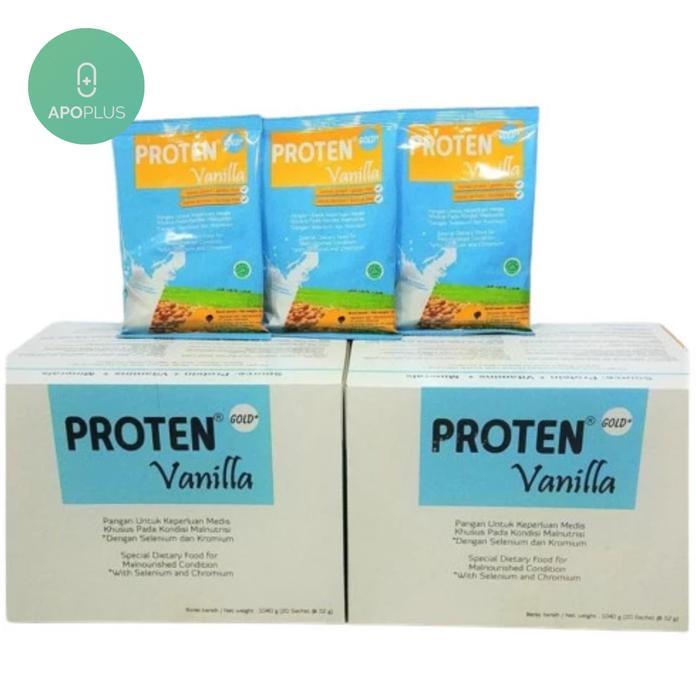 Proten Gold Vanilla Susu Per 1 sachet @ 50 gram