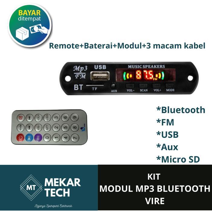 KIT MODUL MP3 BLUETOOTH VIRE