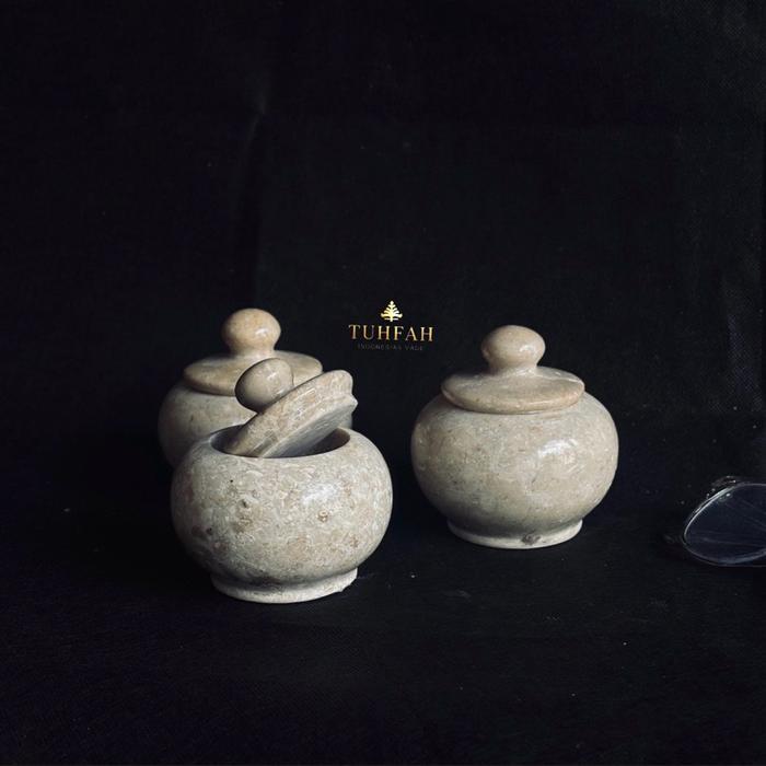 deco cuan - guci mini marmer luxury/ tempat perhiasan / dekorasi ruangan