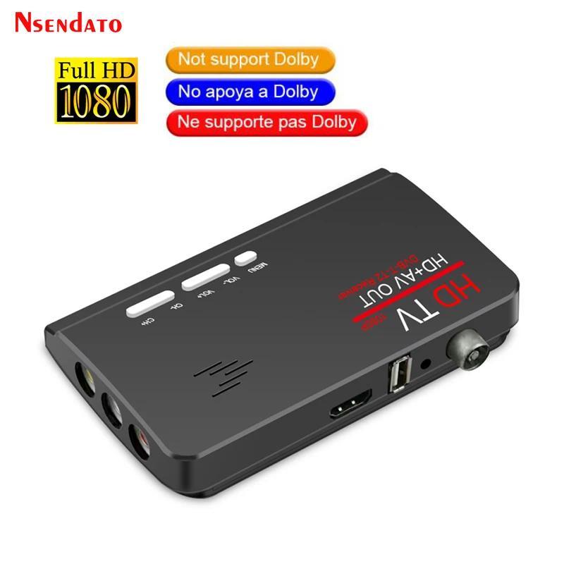 gital Terrestrial HD DVB T T2 Protocol TV Box HD AV CVBS external TV Tuner Receiver With Remote Cont