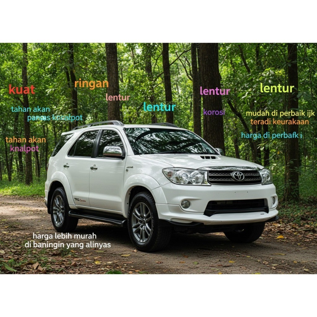 (Garansi) bodykit fortuner 2006-2011 trd3 bodikit fortuner bodykit fortuner