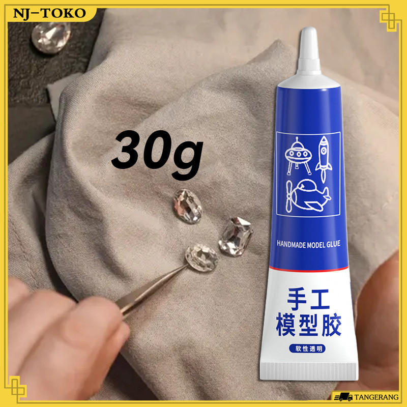 Lem Bening Serbaguna  Anak 30G Untuk Model Handmade Kerajinan Tangan DIY Lem Kristal Perhiasan Resin