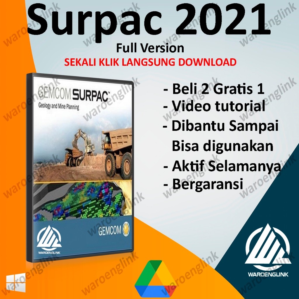 Surpac 2021 Full Version Windows Permanen Aktif + Video Tutorial Install Lengkap