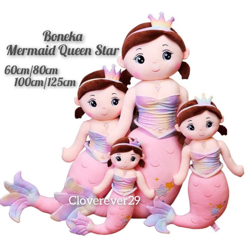 BLASFAS Boneka Mermaid Queen Putri Duyung Lembut 60cm-125cm