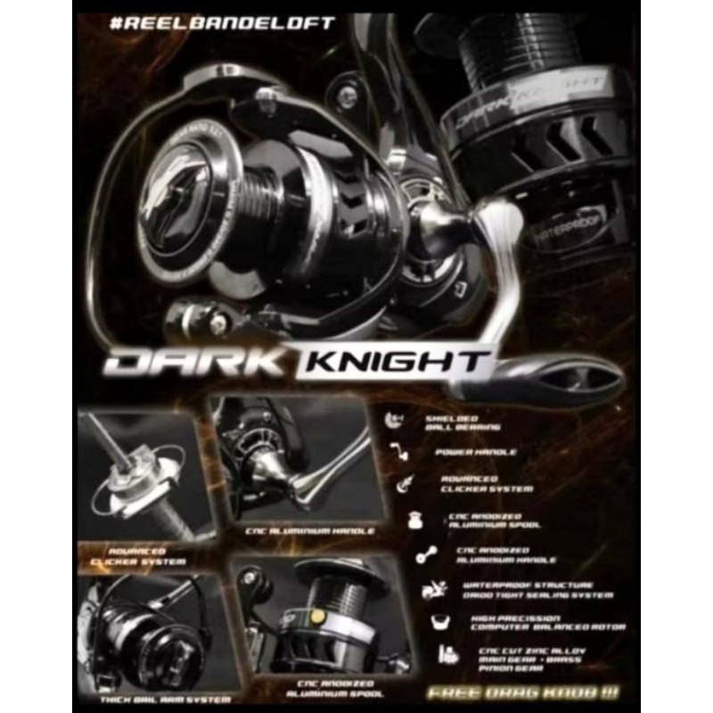 (HANUN01) Reel DAIDO Spinning DARK Knight 1000,2000,3000,4000,6000