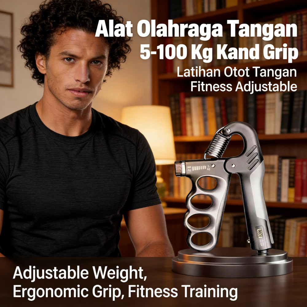 Olahraga Alat Tangan Fitness Hand Grip Latihan 5 Kg 100 Kg Adjustab
