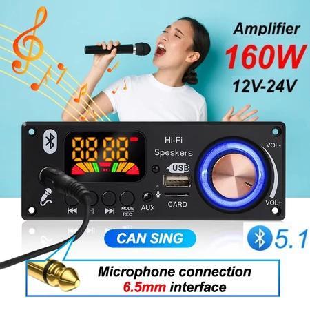 Modul Bluetooth MP3 JQ-D161BT V1 Decoder Board Ampli Kit USB MicroSD AUX Karaoke