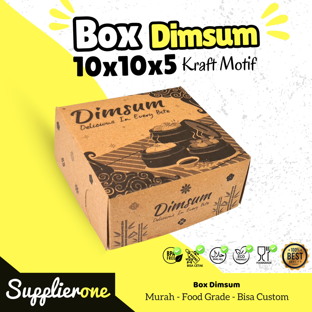 Box dimsum / Box dimsum isi 4 / Wadah dimsum / Kotak dimsum / Tempat dimsum / Tempat dimsum mentai