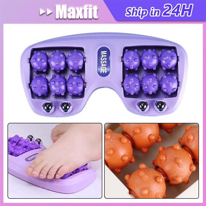 Pijat Kaki Roller Alat Pijat Refleksi Kaki Dengan Bola Bermagnet - Pijat Multi-Titik Untuk Terapi