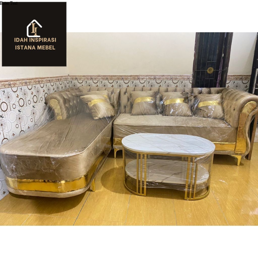 sofa selonjor minimalis / sofa sudut