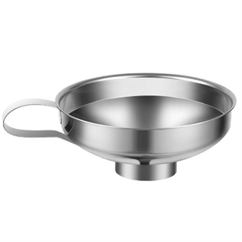 Stainless Steel Household Wide Mouth Funnel Salad Dressing Large Diameter Funnel Jam Funnel