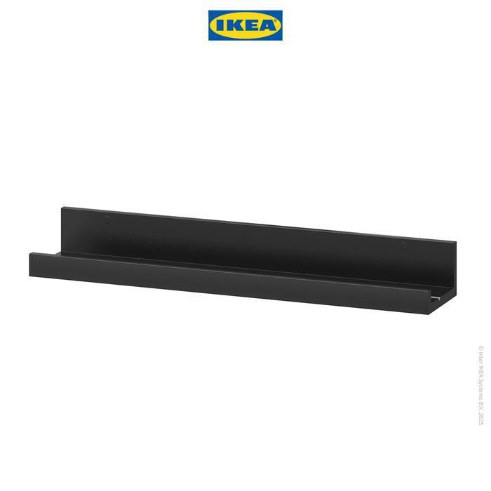 IKEA MOSSLANDA Rak Ambalan untuk Aksesoris Dinding 55cm - Hitam