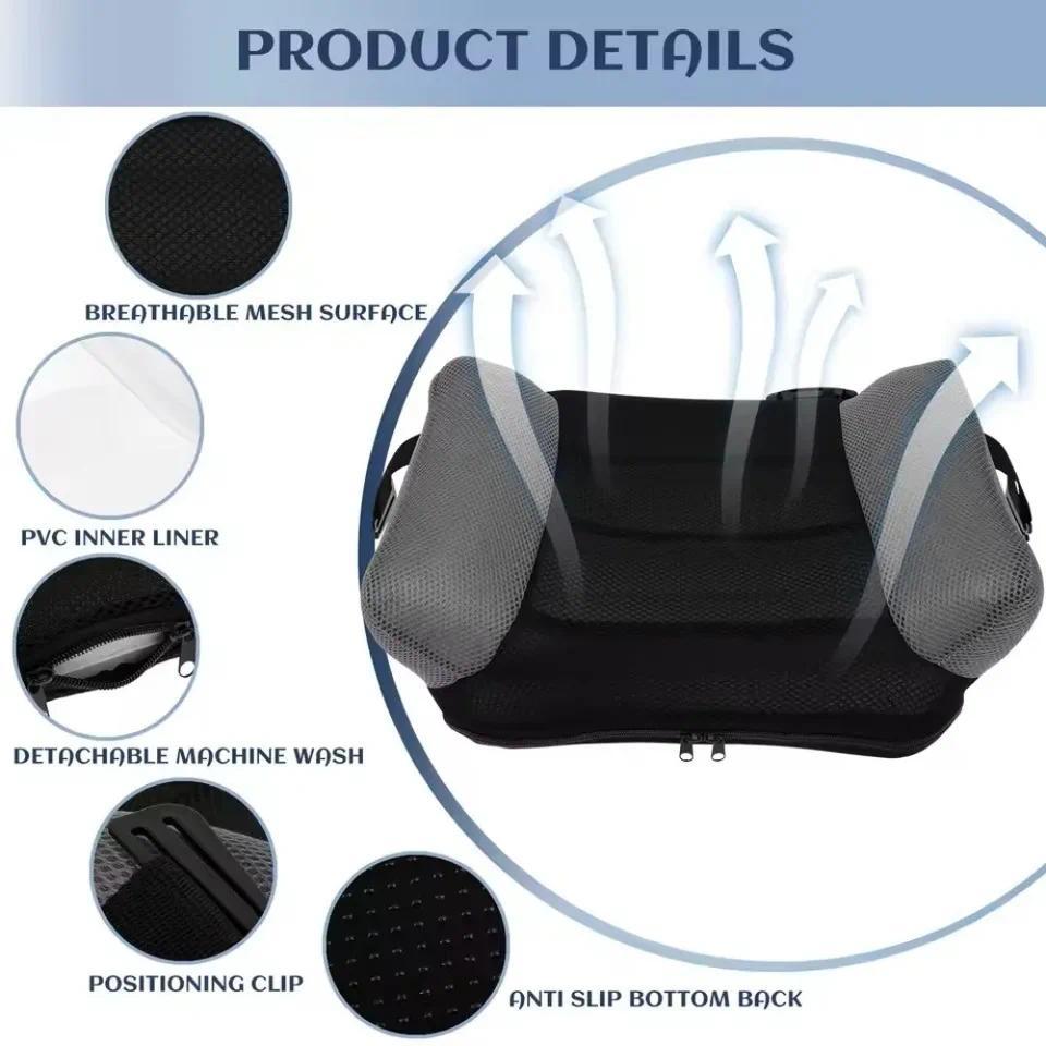 Inflatable Booster Car Seat PVC Travel Inflatable Seat Cushion Comfortable Portable Narrow Backless 