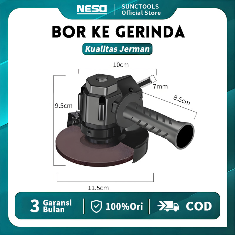 JERMAN NESO Top!! Adaptor Angel Grinder Portabel Konverter Gerinda Sudut Bor Listrik Multifungsi Ke 