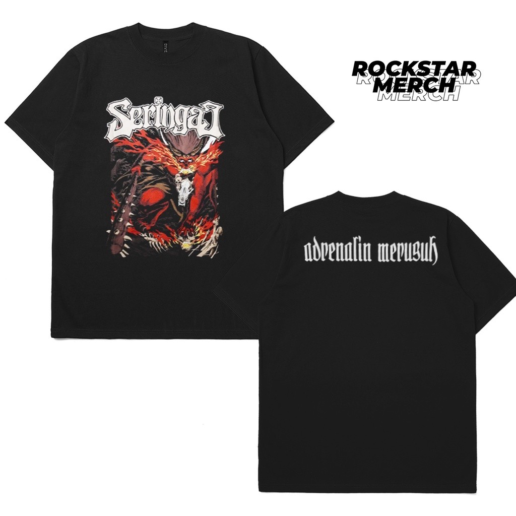 T-shirt Band Seringai Adrenalin Merusuh