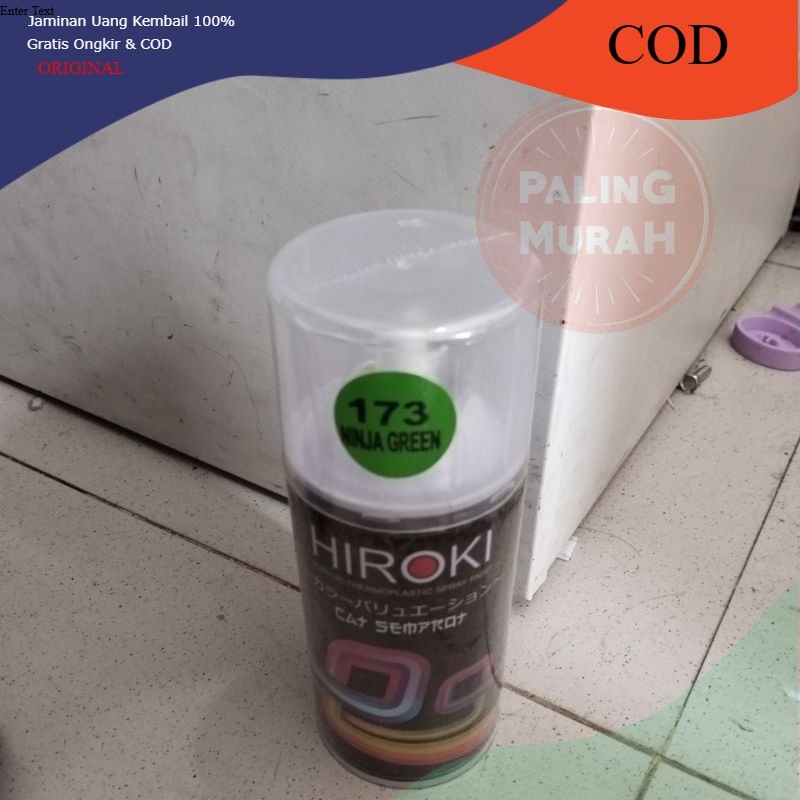 Cat Semprot HIROKI SHOGUNZ CAT SEMPROT HIROKI PILOX HIROKI NINJA GREEN/HIJAU ISI 300 CC