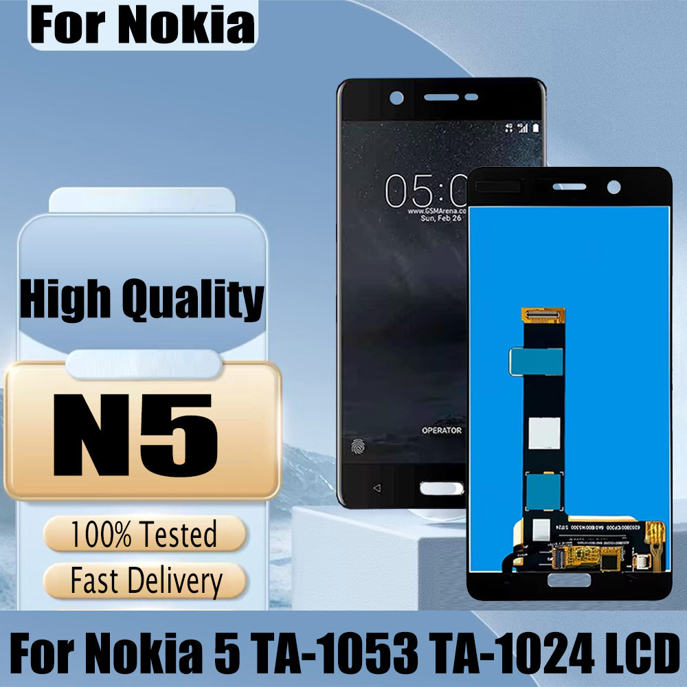 5.2" Original For Nokia 5 N5 TA-1024 TA-1027 TA-1044 TA-1053 LCD splay Tou Screen gitizer Assembly F