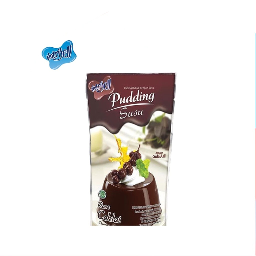 [UniGrosir] Nutrijell Pudding Susu Coklat 145 gr Chocolate Puding Cokelat