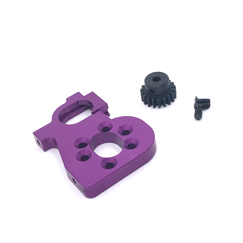 Metal Upgrade Brushless Motor Base 19T Gear For WLtoys 144001 144002 144010 124017 124016 124017 124