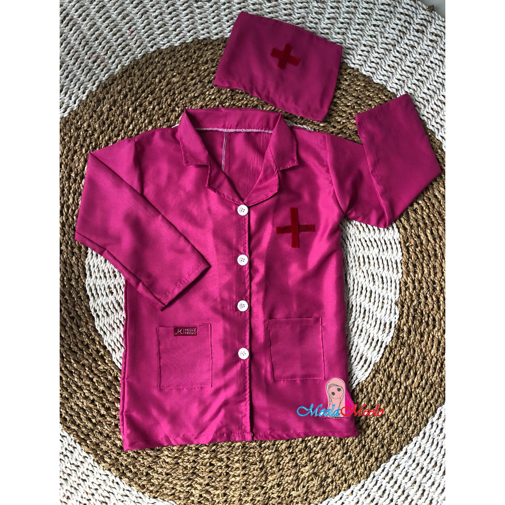 READY STOK Baju Dokter Anak Doctor Clothes | Baju Dokter Kecil Anak Perempuan/Laki Laki