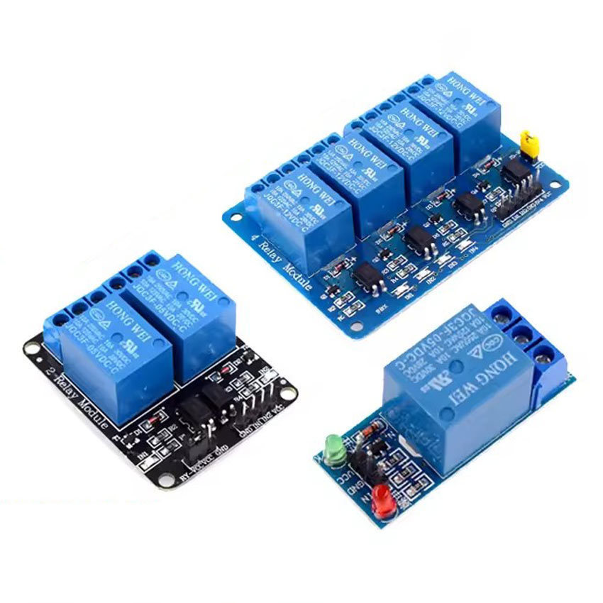 Relay 5V 4 Channel Output 250Vac 30Vdc 10A With Optocupler Modul - Modul Relay 4/2/1 Channel 5V/12V