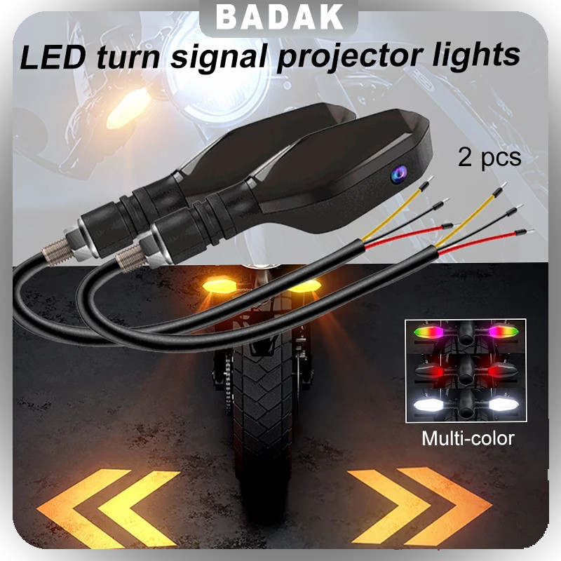 2pcs Lampu Sen Motor/lampu Reting/lampu Sein Led Motor Kedip/lampu Sen Warna Warni/lampu Sen Kedap K