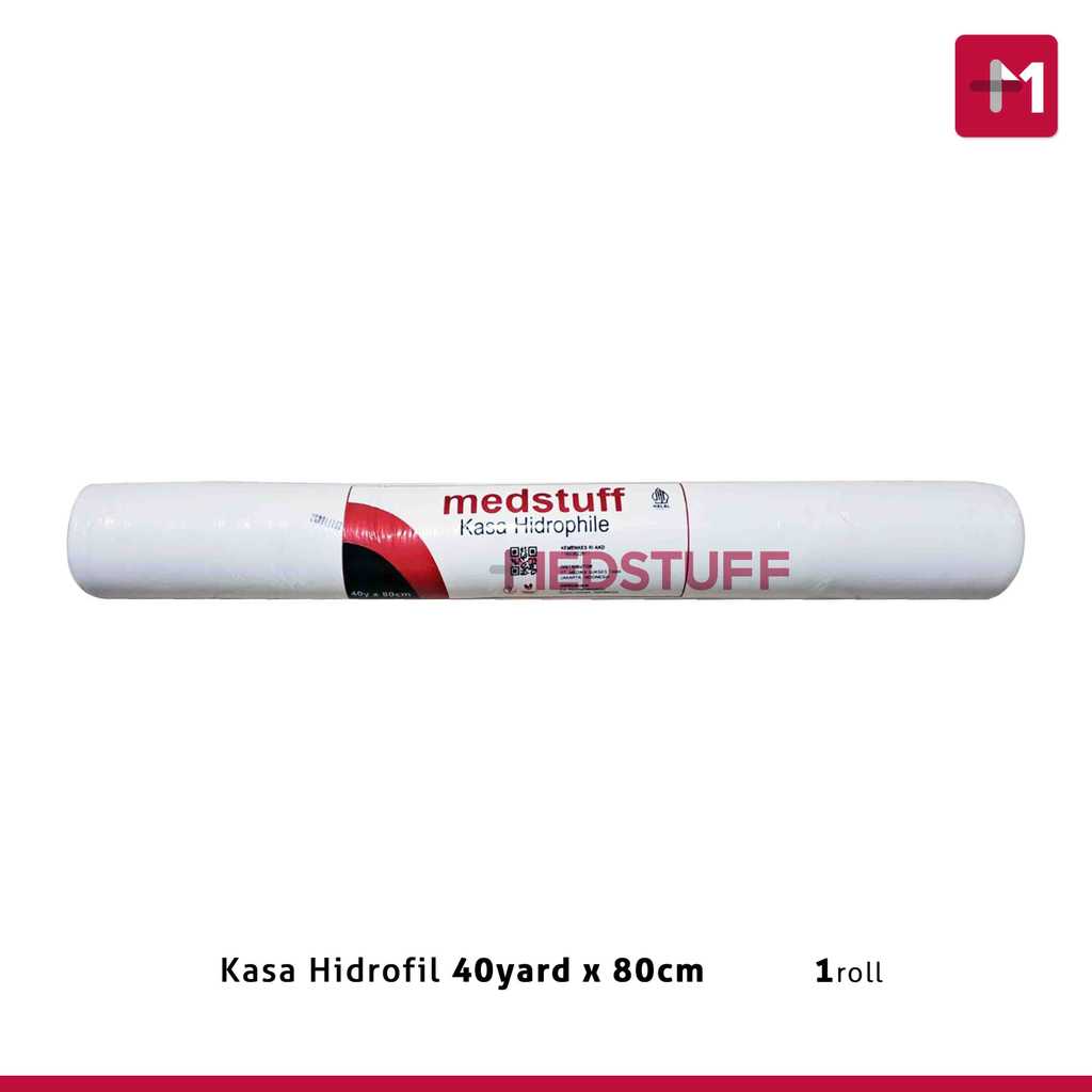 Kasa Hidrophile Medstuff 40yard x 80cm Kasa Hydrofil Kasa Hydrophil 40x80 Kasa Hidrofil Medstuff Kas