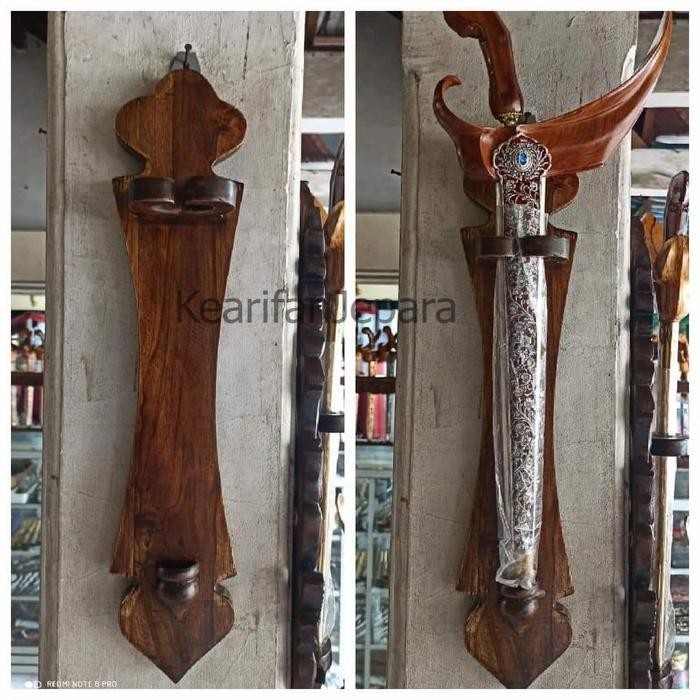 Blawong pusaka sederhana bahan kayu jati -LeluhurAntik-
