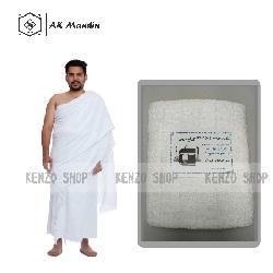KAIN IHROM DEWASA BAJU IHRAM PRIA KAIN IHRAM DEWASA LEMBUT  Katun Muslim - PUTIH