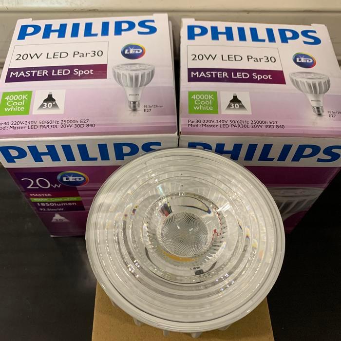 lampu par30 led 4000k 20w philips