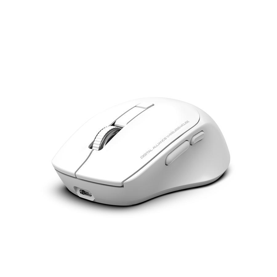 Mouse Wireless Silent Rubix M102 White
