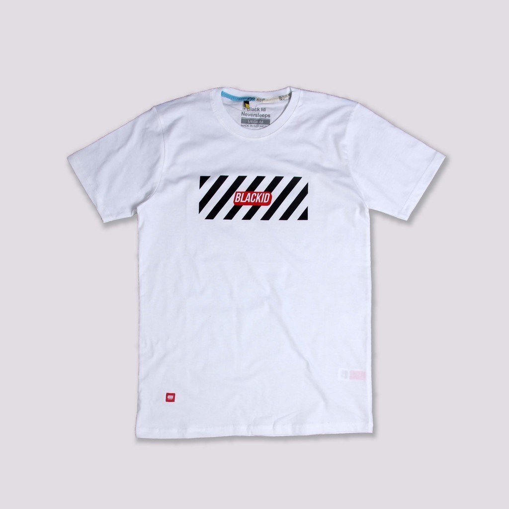Black ID - T Shirt Black Id Whitestripe Original